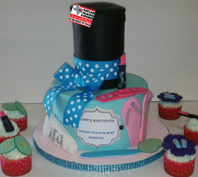 Spa Themed Birthday Cake