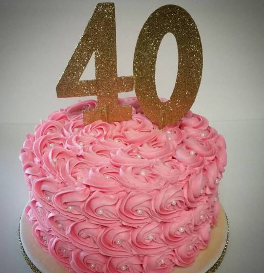 Rosette Buttercream Birthday Cake 🎂