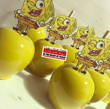 Sponge Bob Inspired Candy Apples