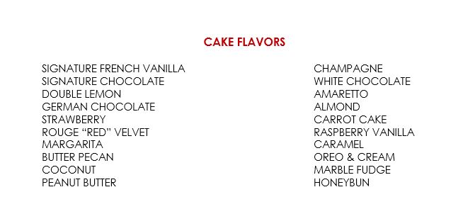 Flavors and Pricing | Truly Cake-nttc.com.vn